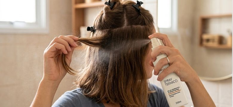 Protetor térmico realmente protege o cabelo? Veja como usar corretamente - Amanda Esperancin